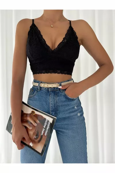 Women's Triple Buckle Ecru & Black Set of 2