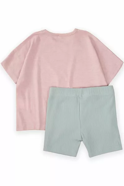 طقم كابري بيسك 2-7 سنوات وردي بودرة