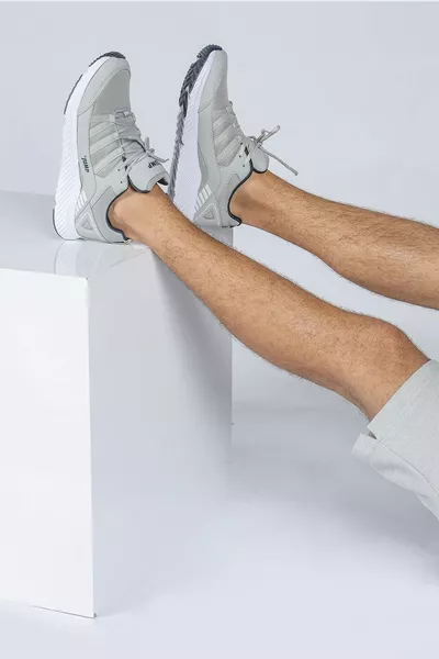  Light Grey - Baskets Homme Bleu Marine Baskets Casual