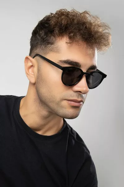 Round Model Men's Sunglasses