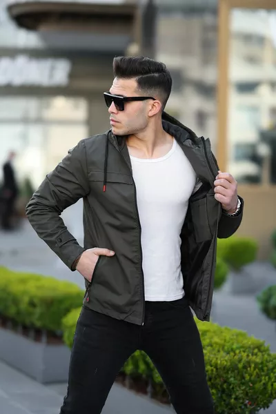 New Season Мужская сезонная куртка с капюшоном