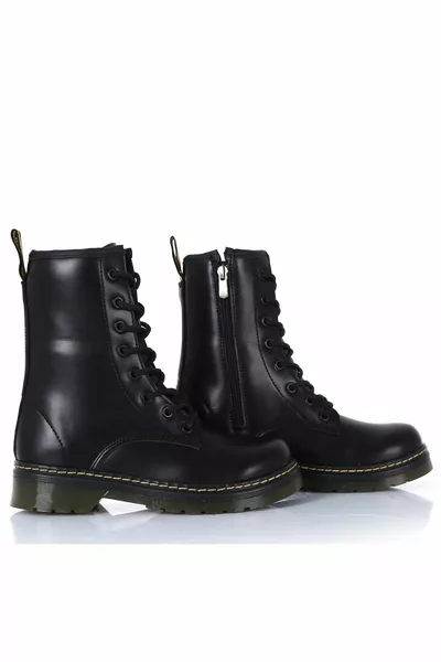 Сапоги из натуральной кожи Martens Почтовая обувь на шнуровке на молнии