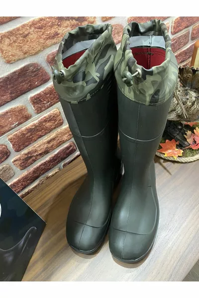 Полиуретановый камуфляжный ботинок на шнурке