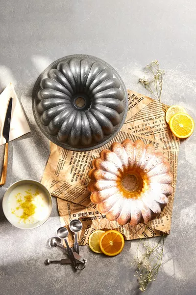 Arya Döküm Kek Kalıbı Gri  Cm