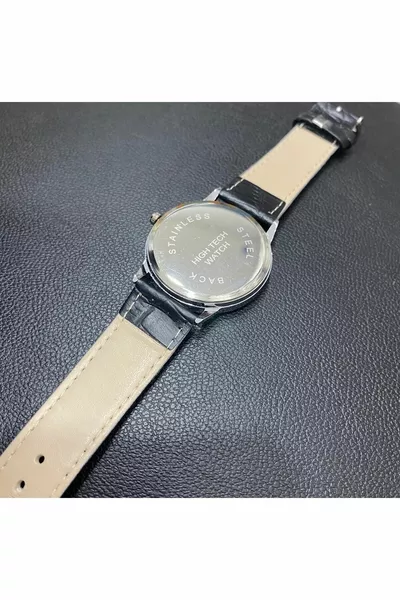 Orologio da polso con cinturino in pelle