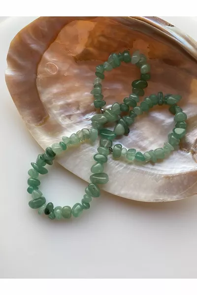 Natural Stone Necklace Set 3 Pieces (Amethyst, Aventurine and Pink Quartz)