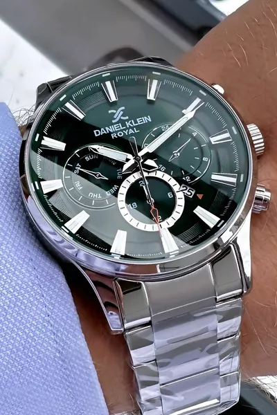 Премиум мужские наручные часы 3 атм водонепроницаемый серебряный цвет стальной ремешок + браслет из натурального камня 