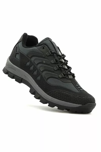 Axen Heren Waterdichte Thermische Voering Gerookte Zwarte Schoenen Laarzen