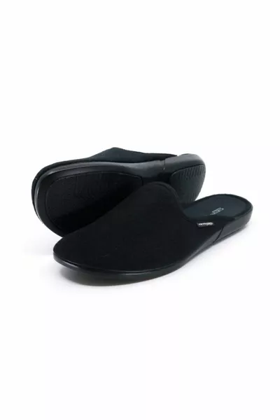 Мъжки черни ортопедични зимни чехли на закрито