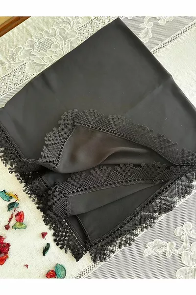 Hazır Oyalı Namaz Baş Örtüsü Oyalı Tülbent