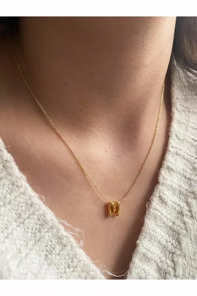 Letter Necklace Gold Chain