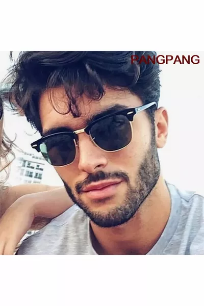 Arthur Gold Schwarz Unisex Sonnenbrille