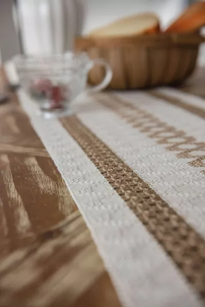 Organic Cotton Lace Runner Rug Pattern 