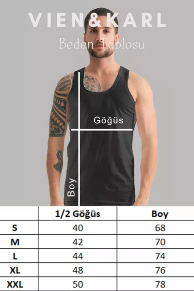 Débardeur 6 pièces noir en coton Premium Box pour homme