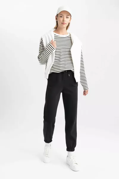 Jogger Sweat-shirt épais Pantalon de survêtement en tissu