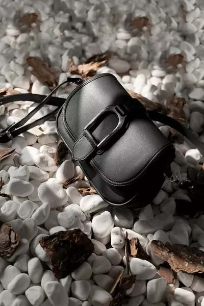 المرأة السوداء مشبك قابل للتعديل حزام حقيبة مبطنة