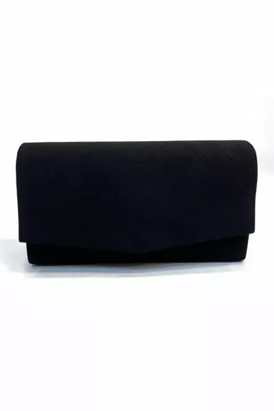 Borsa da sera da donna in nabuk nero