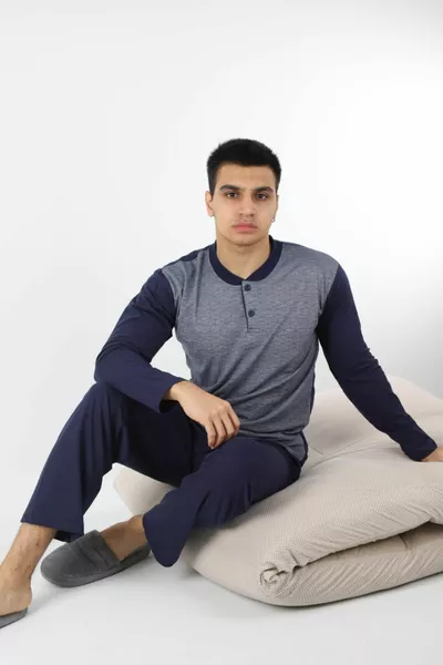 % coton jersey simple jacquard Ensemble pyjama homme 