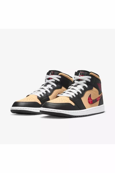 Маратонки Air Jordan 1 Mid Tartan Swoosh