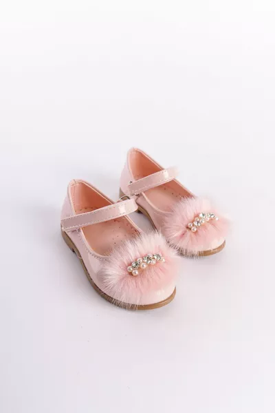 Ballerines Fille Détail de Pierre Poudrée Poudre