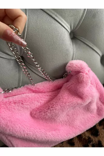 سيندي الوردي سلسلة الرغيف الفرنسي / حلوى الوردي سلسلة اليد وحقيبة الكتف