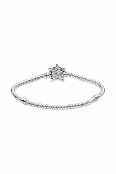 Bracciale asimmetrico con clip a stella Moments
