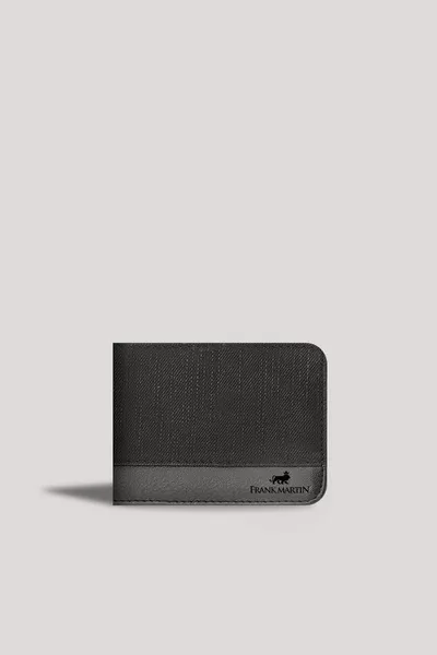 Original Men's Wallet Black Sport & Stylish Leather Fabric With Box 