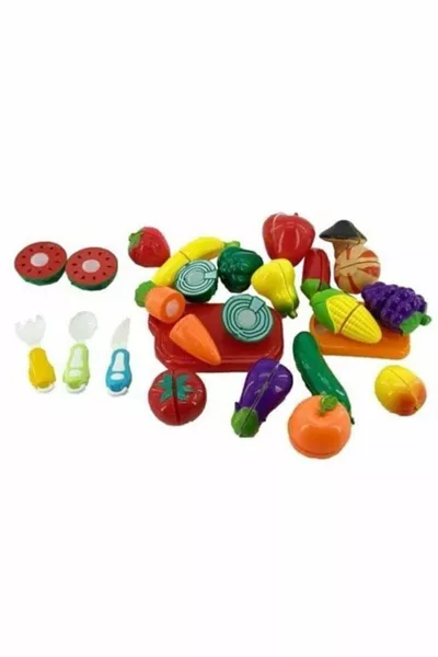  Track Toy Fruit Vegetable Cutting Set