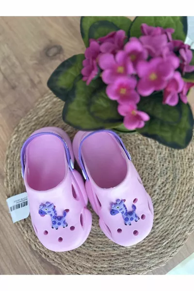 Розови сандали за момичета Нехлъзгаща се мека подметка Удобна