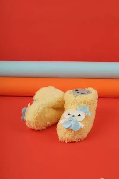 Unisex Baby Newborn Baby Detailed Comfortable Dressed Booties Pantsy Shoes Suitable For Sensitive Skin