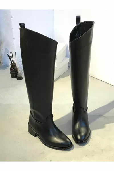 CAROL ЧЕРНЫЕ ШИРОКИЕ САПОГИ ДЛЯ ВЕРХОВОЙ ЕЗДЫ НА ИКРАХ