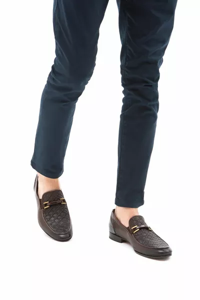 Tamer Tanca Мъжки мокасини от естествена кожа   K Erk Ayk