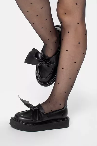 Noeud Détail Mocassins à semelle haute Ballerines