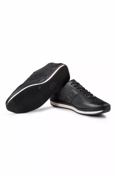 Мъжки ежедневни обувки от естествена кожа Stripe, ежедневни обувки, обувки от % кожа, обувки 4 Seasons