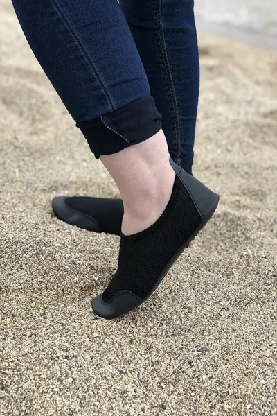 Unisexe antidérapant chaussures de mer épais noir orthopédique semelle intérieure polyvalente piscine plage bottines