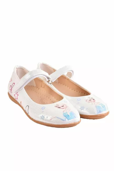 Girls Elsa Anna Orthopedic Powder Ballet Flats