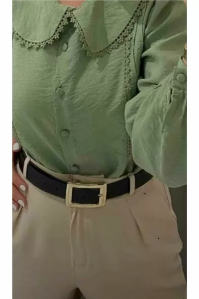 Women's Belt Gold Buckle