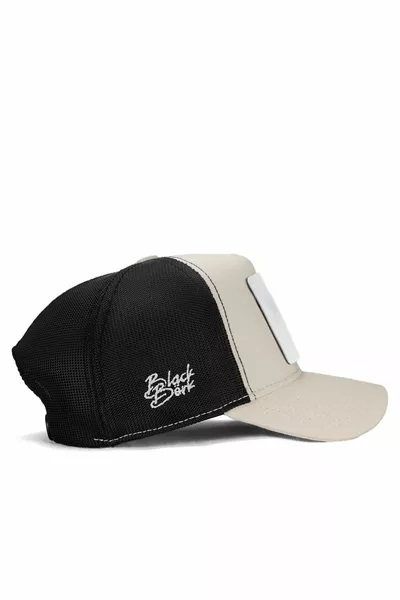  Trucker Kartal - 4bs Kod Logolu Unisex Bej-siyah Şapka (CAP)