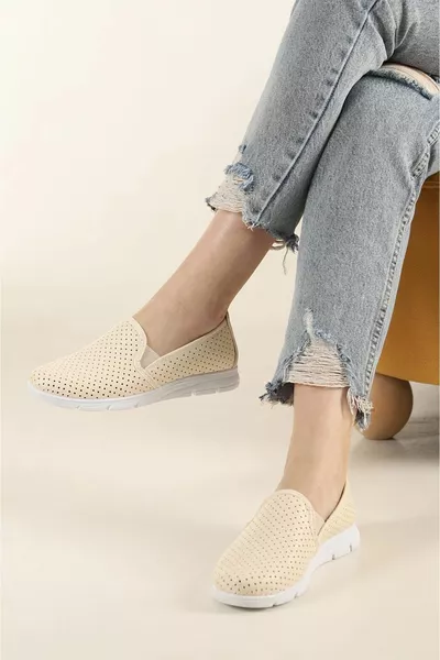 نسائي كريم أحذية عارضة أمي الباليه الشقق أحذية أمي المشي أحذية رياضية العظام