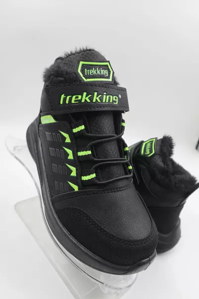 ДЕТСКИ ЗИМНИ СТУДОУСТОЙЧИВИ ЕЖЕДНЕВНИ БОТУШИ С ВЪЛНЕНИ ПРЕЗРАМКИ ОТВЪТРЕ