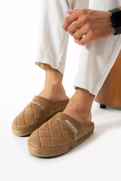 شباشب منزل رقيق للرجال والنساء لا يمكن غسل الضوضاء بالفراء داخل النعل