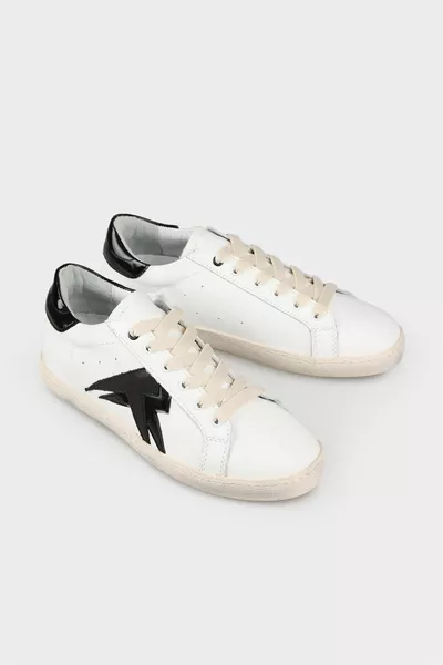 Sneakers da donna in pelle bianca