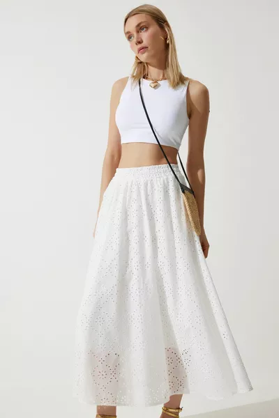 Women's White Fluff Princess Skirt 
