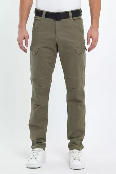 Men's Relaxed Fit Cotton Earth Color Tactical Cargo Pants