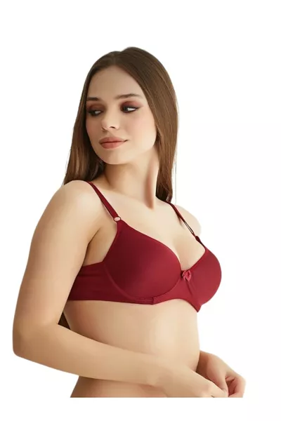 حمالة صدر يومية نسائية مبطنة من القماش الدقيق مع سلك