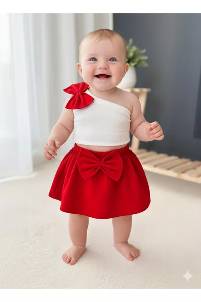 BABY KIND EINARMIGER CROP-ROCK-SET SOMMERSET