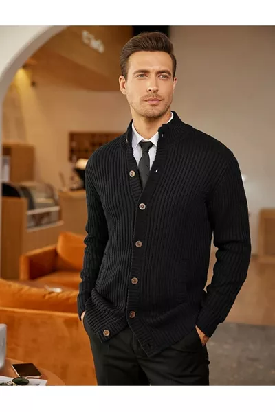 Elke Mannen Gebreid Vest