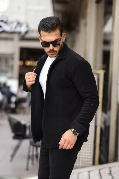 الرجال الأسود كبير الحجم سميكة الشتاء الحطاب الصوف قميص ملابس الرجال