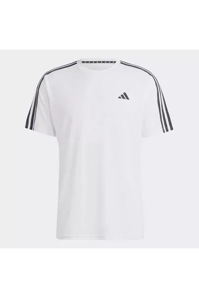 Train Essentials 3-Stripes White Men's T-Shirt 