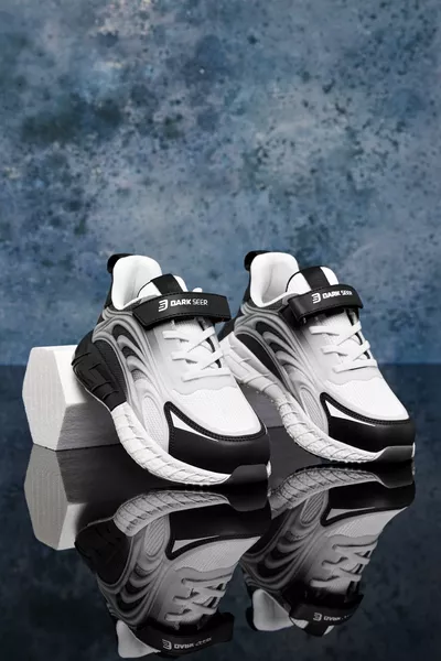 حذاء رياضي للأطفال DS Mithril أبيض وأسود